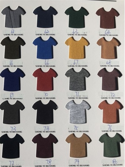 GZ-SY 32s優衣棉拉架 成份：95%棉 5%氨綸 克重：180g 後面照